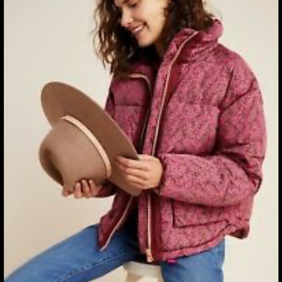 Anthropologie Jackets & Blazers - Anthropologie Numph Like New Floral Puffer Jacket